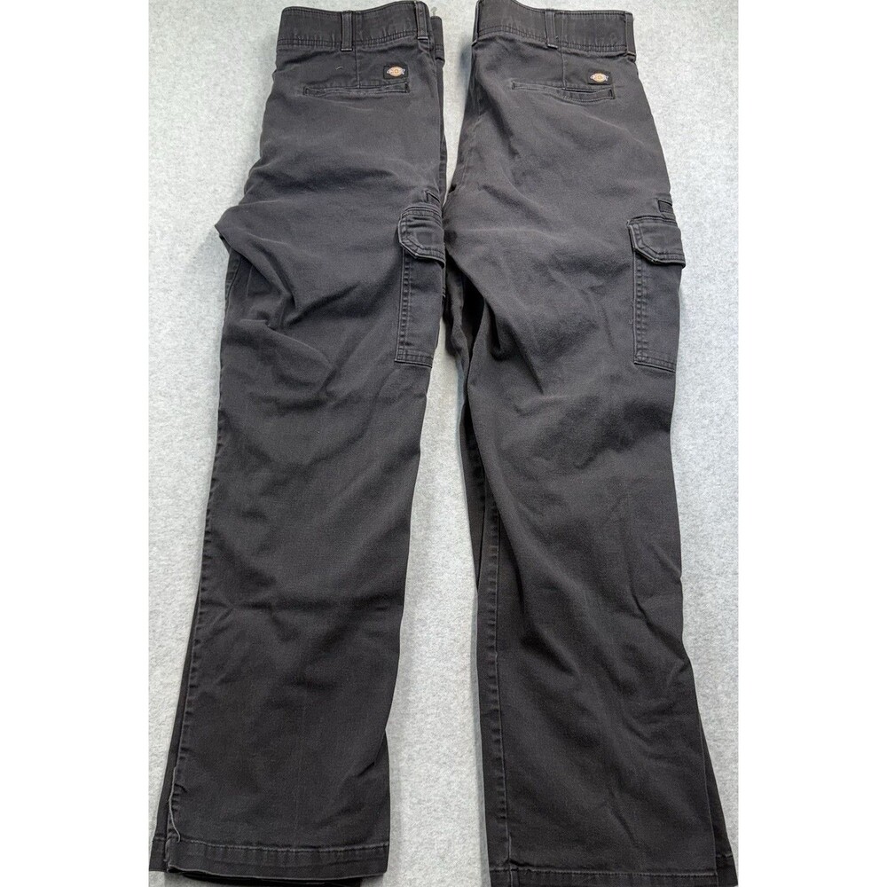 Dickies Cotton Spandex Cargo Pants Men's 34 Black Straight Leg Casual Workwear